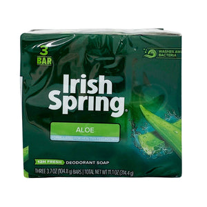Pack of Irish Spring Aloe Deodorant Soap 3pk x 3.7 oz