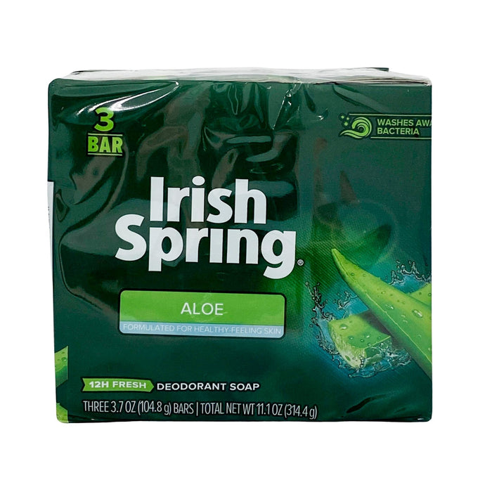 Irish Spring Aloe Deodorant Soap 3pk x 3.7 oz