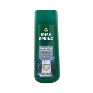 One unit of Irish Spring Charcoal Refresh Moisturizing Face and Body Wash 20 fl oz
