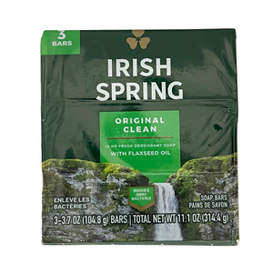 One unit of Irish Spring Original Deodorant Soap 3pk x 3.7 oz