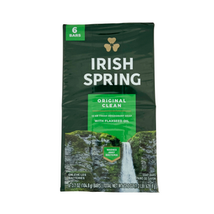 One unit of Irish Spring Original Deodorant Soap 6pk x 3.7 oz