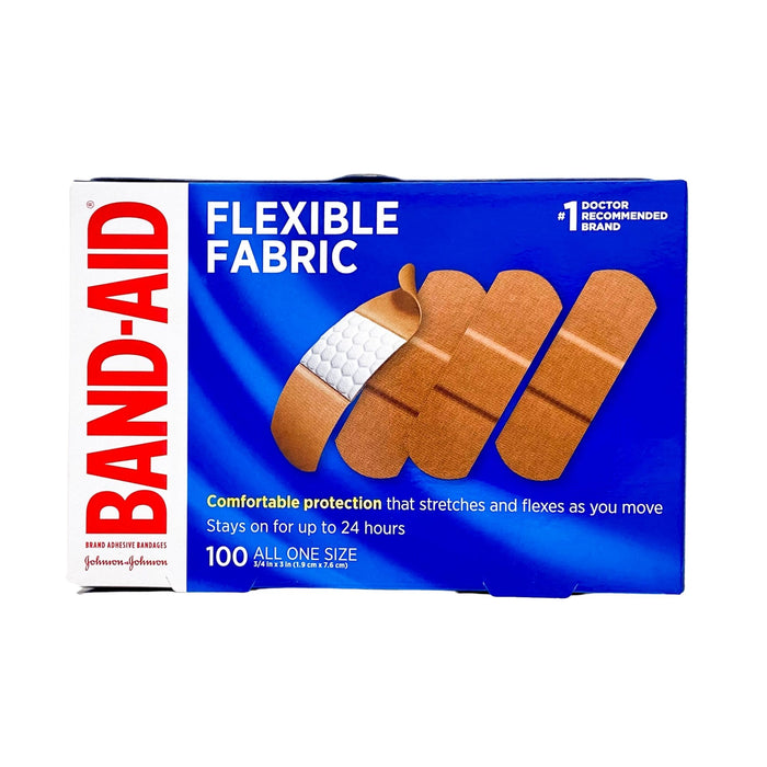 J&J Band-Aid Flexible Fabric 100 All One Size