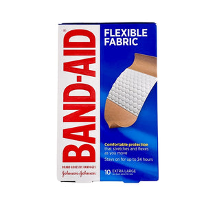 J&J Band-Aid Flexible Fabric 10 Extra Large