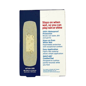 One unit of J&J Band-Aid Water Block Flex 20 All One Size - Back