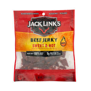 One unit of Jack Links Sweet & Hot Beef Jerky 2.85 oz