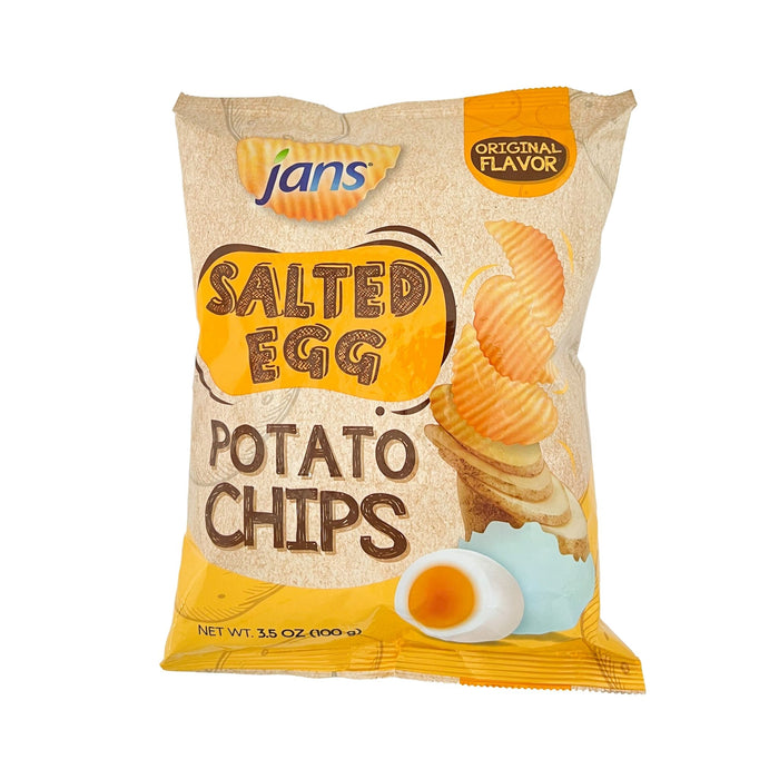 Jans Salted Egg Potato Chips Original Flavor 3.5 oz