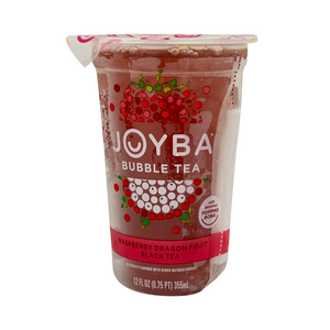 One unit of Joyba Bubble Tea - Raspberry Dragonfruit Black Tea 12 oz