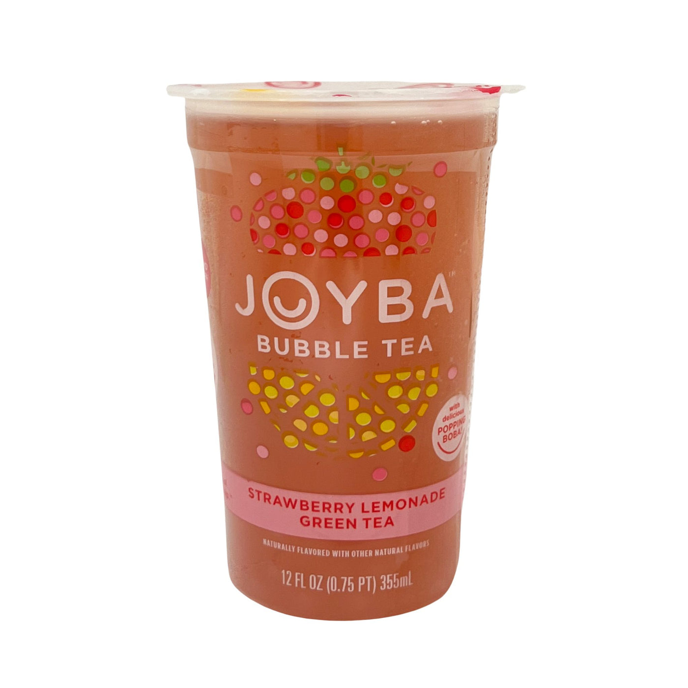 Joyba Bubble Tea Strawberry Lemonade Green Tea 12 oz