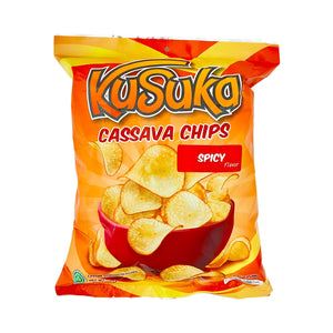 Bag of Kasuka Cassava Chips Spicy Flavor 7 oz