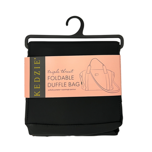 One unit of Kedzie Foldable Duffle Bag - Black
