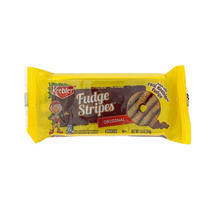 Keebler Fudge Stripes Original 4 Cookies 1.9 oz in package