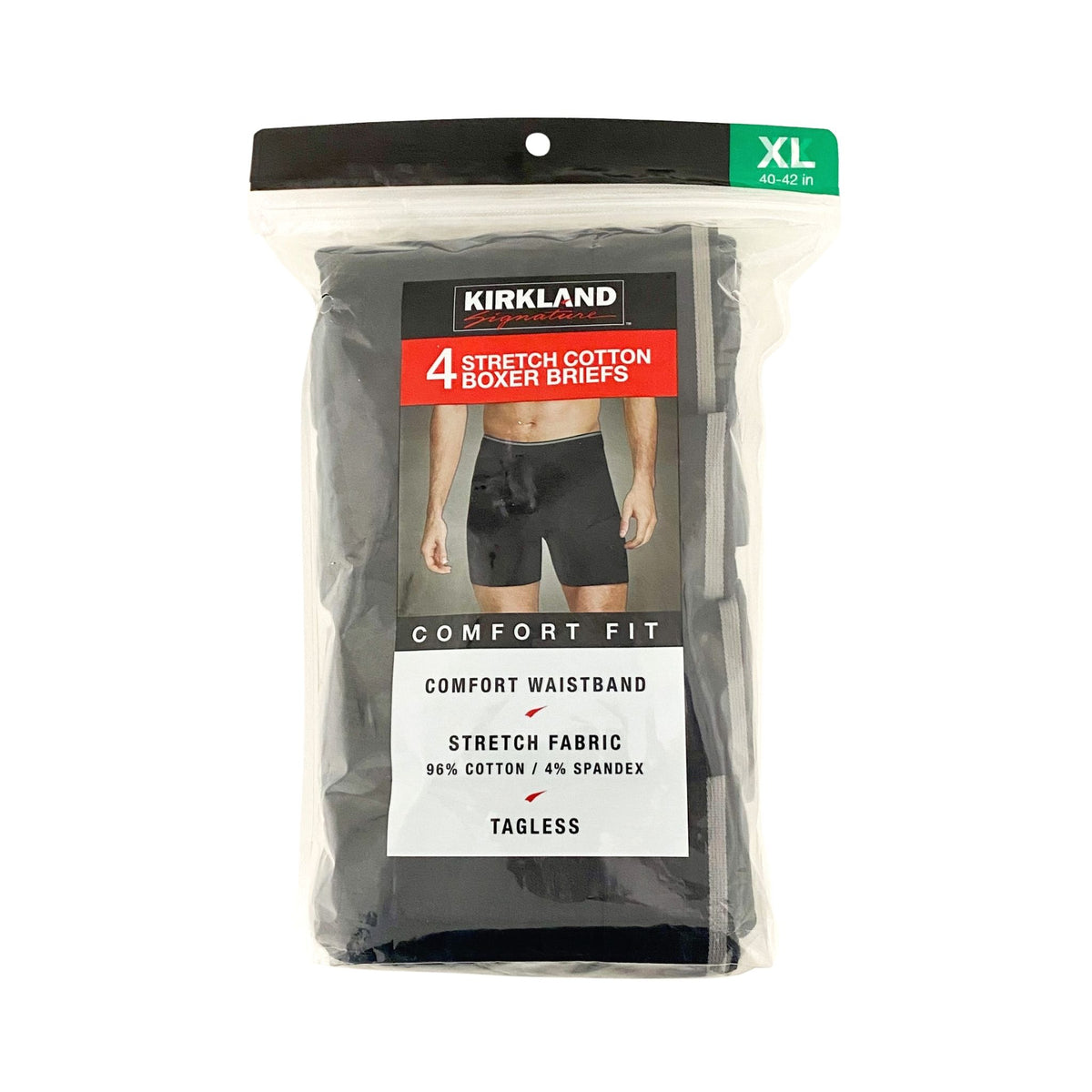 Kirkland 4pk Cotton Boxer Briefs - XL