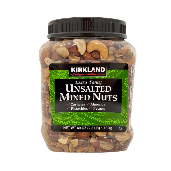 Kirkland Unsalted Mixed Nuts 2.5 lbs