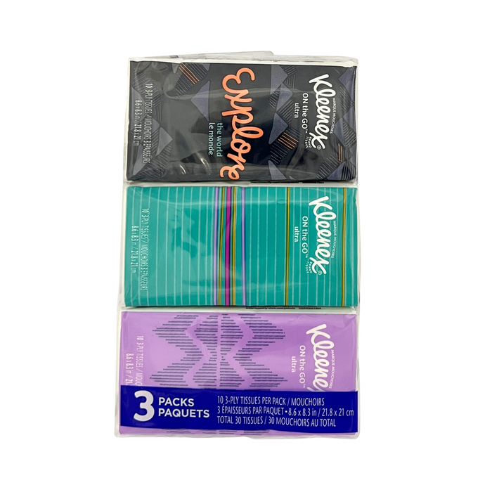 Kleenex On the Go Ultra Pocket Tissue 3 pk