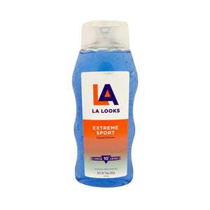 Bottle of LA Looks Extreme Sport Hold Level 10 Alcohol Free Hair Gel 20 oz