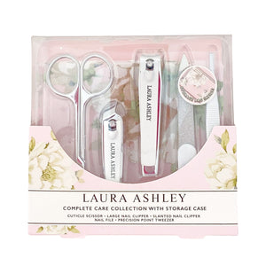 Laura Ashley Complete Nail Care Set with Storage Case in package