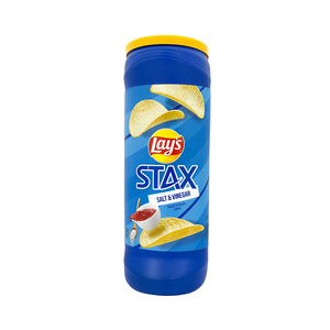 One unit of Lay's Stax Salt & Vinegar Potato Crisps 5 1/2 oz