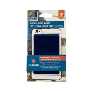 Lewis N Clark Adhesive Phone Wallet - Navy Blue