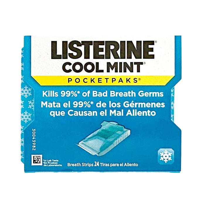Listerine Cool Mint Pocketpaks 24 Breath Strips