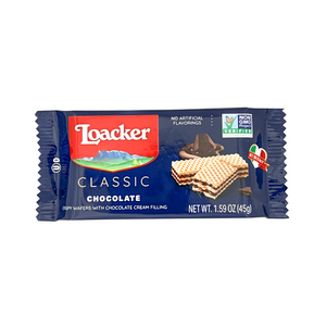 One unit of Loacker Chocolate Wafer Snack 1.59 oz