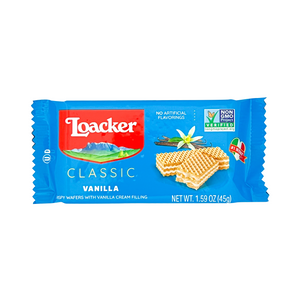 One unit of Loacker Vanilla Wafer Snack 1.59 oz