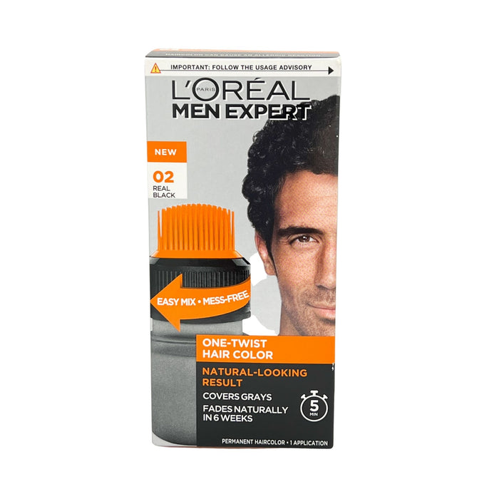 Loreal Men Expert One-twist Hair Color - 02 Real Black