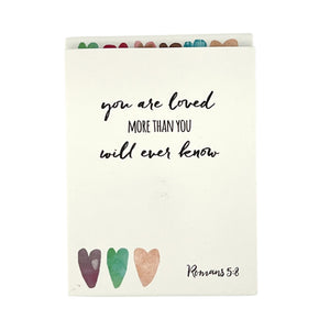 One unit of Loved - You are loved more than you will ever know - Small Pocket Notepad