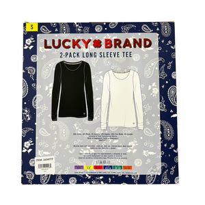 One uit of Lucky Brand 2-pack Long Sleeve Tee - Small