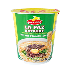 Lucky Me La Paz Batchoy Beef with Garlic Instant Noodle Soup 2.47oz