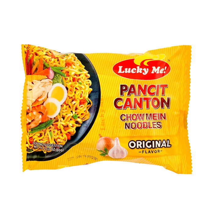 Lucky Me Pancit Canton Chow Mein Noodles Original 2.12 oz