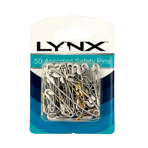 One unit of Lynx 50 Assorted Safety Pins