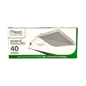 Mead Security Envelopes 40 count