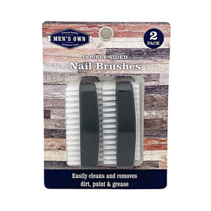Men's Own Double Sided Nail Brushes 2 pack