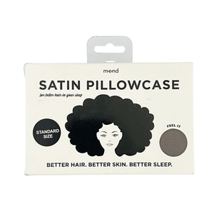 One unit of Mend Satin Pillowcase Standard Size - Dark Gray