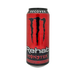 One unit of Monster Energy Rehab Strawberry Lemonade 15.5 fl oz