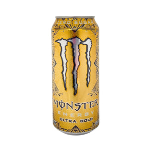 Can of Monster Energy Ultra Gold Energy Drink 16 fl oz