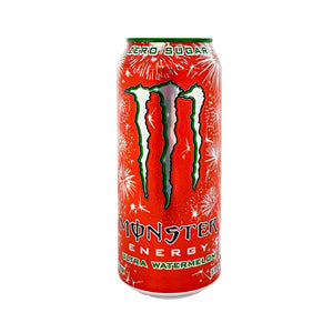 Can of Monster Energy Ultra Watermelon Energy Drink 16 fl oz