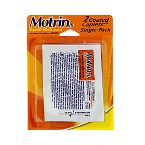 Pack of Motrin Ibuprofen 2 Coated Tablets