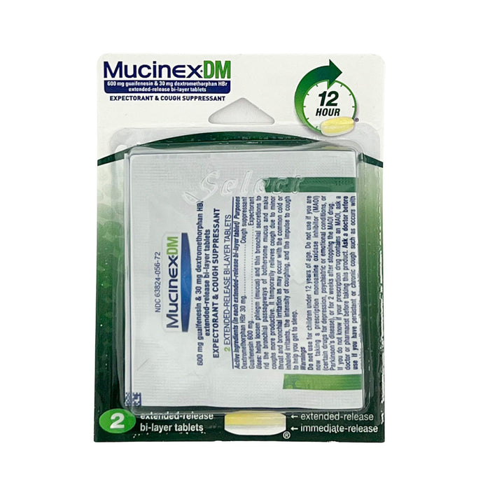 Mucinex DM Expectorant and Cough Suppressant 2 Tablets