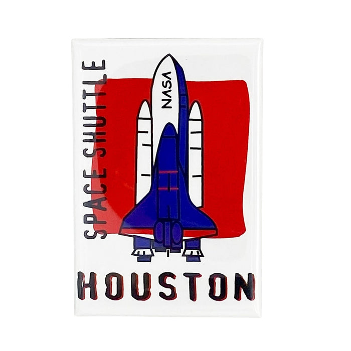 NASA Space Shuttle Houston Flat Magnet