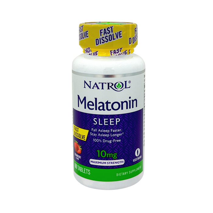 Natrol Melatonin 10 mg Fast Dissolve Tablets Strawberry 60 tablets