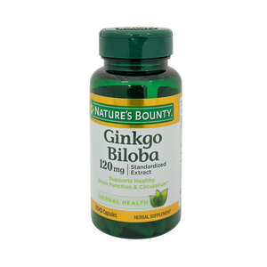 One unit of Nature's Bounty Gingko Biloba 120 mg 100 Capsules