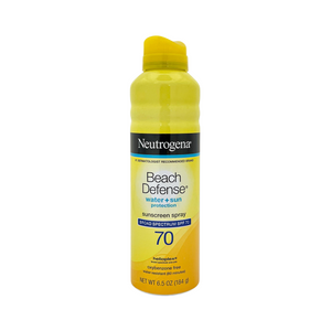 One unit of Neutrogena Beach Defense SPF 70 Sunscreen Spray 6.5 oz