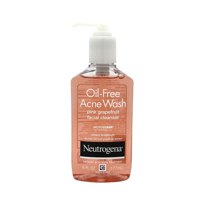 Neutrogena Oil-Free Acne Wash Pink Grapefruit Facial Cleanser 6 fl oz