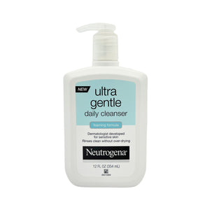 One unit of Neutrogena Ultra Gentle Daily Cleanser Foaming Face Wash 12 fl oz