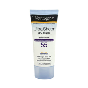 One unit of Neutrogena Ultra Sheer Dry-Touch SPF 55 Sunscreen Lotion