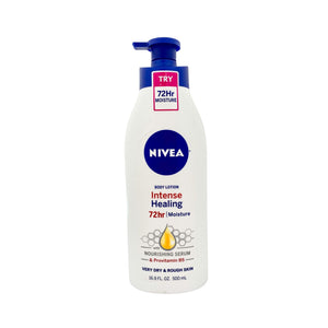 One unit of Nivea Intense Healing Lotion 72 hr Moisture 16.9 fl oz