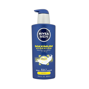 One unit of Nivea Maximum Hydration 3 in 1 Body Face Hands Lotion 16.9 fl oz