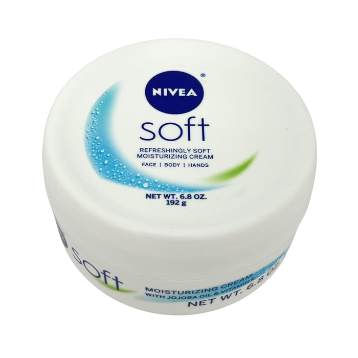 Nivea Soft Refreshingly Soft Moisturizing Cream Face Body Hands 6.8 oz