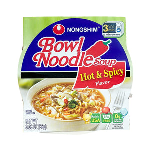 Nongshim Bowl Noodle Soup Hot & Spicy 3.03 fl oz